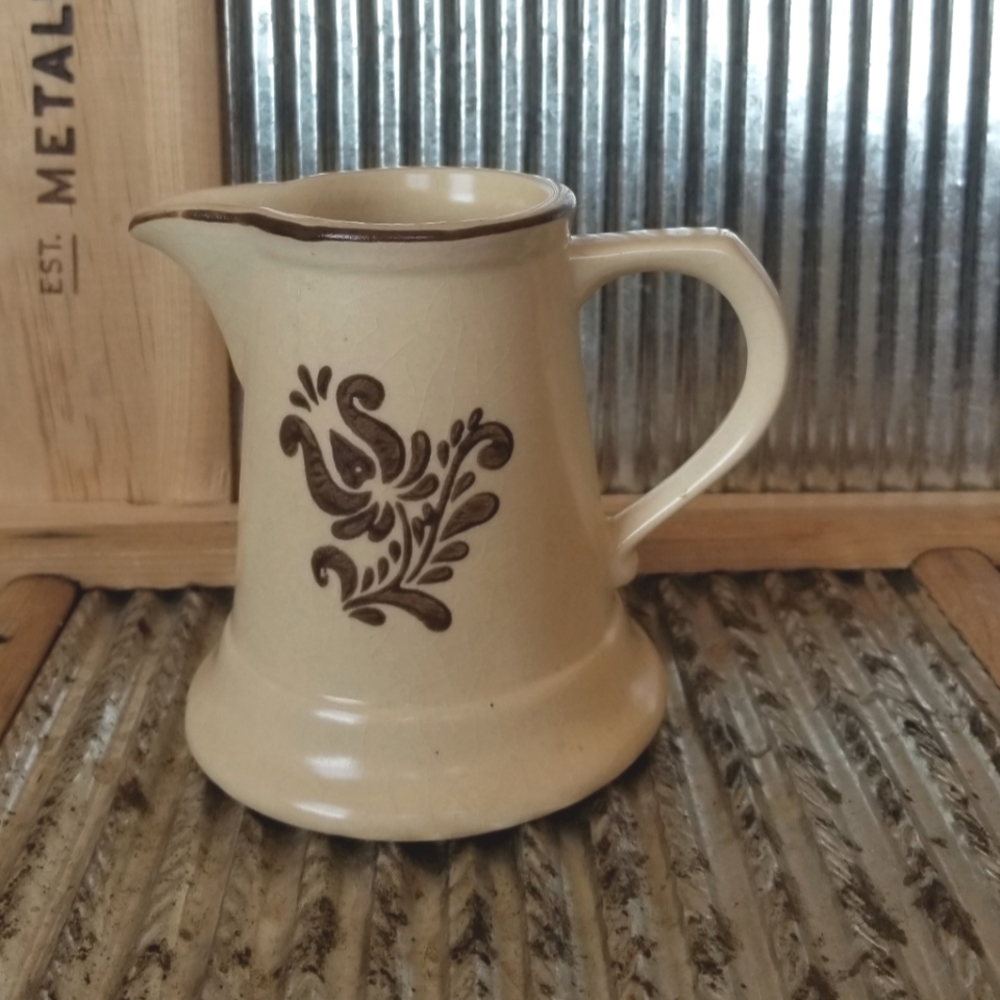 COPY - Pfatzgraff replacement creamer  cream brown